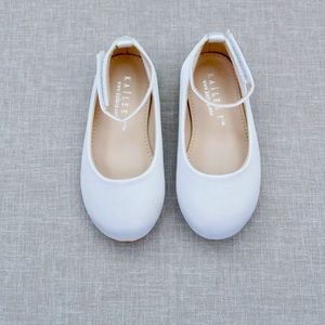 Kailee P Satin Flats with Velcro Ankle Strap (11)